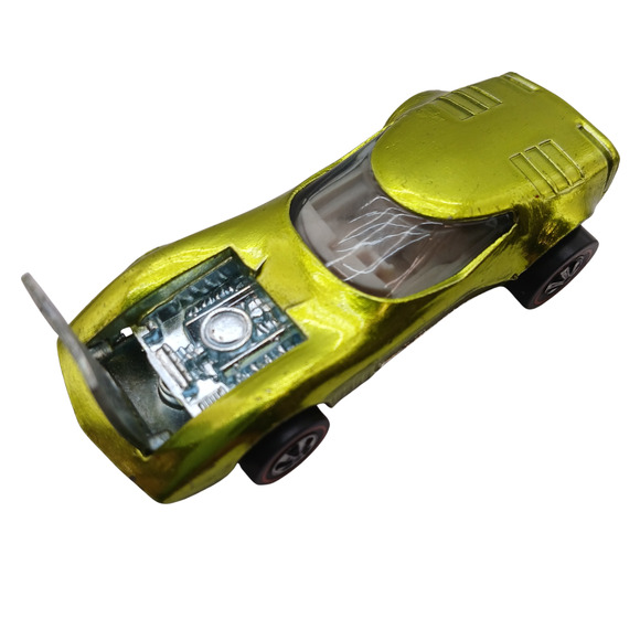 Vintage 1968 Hot Wheels Torero Lime Green Redline CarMattel USA